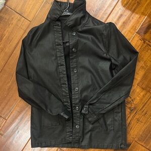 VILA Black Leather Jacket